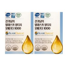 건기남의 알래스카 알티지 오메가3 1000mg 30캡슐 2박스 EPA 720mg DHA 280mg, 1개, 30정
