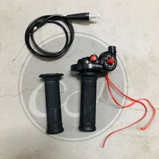 CJ Ebike 轉把 電動車 機車 越野車改裝通用 輕鬆操控 靈敏加速, 1個, Black 黑