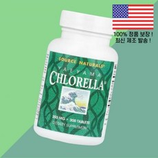 소스 내추럴스 야에야마 클로렐라 300정 1 20mg Source Naturals Yaeyama Chlorella 300 Tablets per Tablet