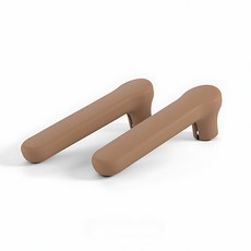 정전기방지 심플 라이트 실리콘 일자형 손잡이 커버, 브라운