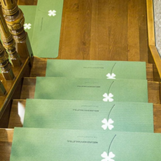 계단 접착식 매트 가정용 실내 현관 재단 가능 계단 매트 폴리에스터 집 반려동물 인테리어 소음방지, 매트55cm_브라운