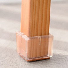 투명 식탁 의자 발 커버 4종 실리콘 사각 원형 체어 발캡, 원형(소형), 원형(소형)