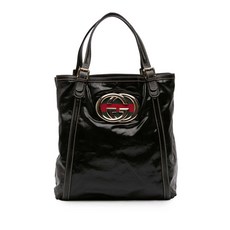 구찌 중고 2016-2026 페이턴트 디아룩스 브릿 웹 토트 백