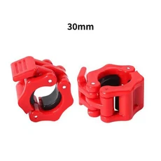 1쌍 50MM 스핀록 칼라 바벨 잠금 클립 역도 체육관 클램프 스프링 퀵 릴리스, 01 Red (1Pair), 1개