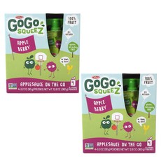고고스퀴즈 애플소스 온 더 고 애플 베리, 2개, 90g