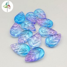 약 12pcs 잎사귀 비즈 9B00213