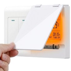 비앙디 스위치가리개 온도조절기 커버 불빛차단 덮개, 화이트