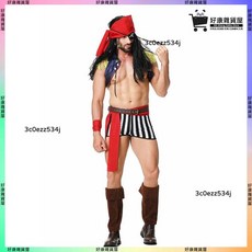 萬聖節加勒比海盜角色扮演服裝套裝，外貿歐美男童cos衣服化妝舞會好康優選