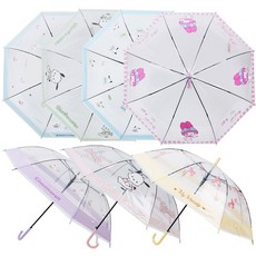 산리오 캐릭터즈 투명 60cm 캐릭터 자동우산 _050613