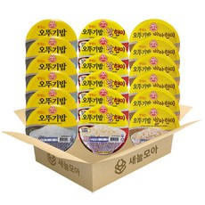 [새늘모아]오뚜기밥 3종 18개(오뚜기밥 6 + 찰현미 6 +발아현미 6), 1세트
