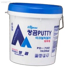 쌍곰 외부용 아크릴릭필러 퍼티 PD 725 25kg 벽틈새메꿈