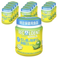 Recaldent 萊姆薄荷口香糖瓶, 12個, 135.2g