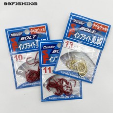 썬베이트 참돔바늘 참돔훅 갯바위 찌낚시 타이라바 참돔낚시, 레드, 12호, 1개