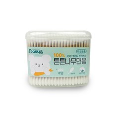 튼튼나무면봉 350P 원통면봉 멸균 유아 아기 신생아 화장 메이크업, 350개입, 1개