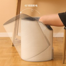 110V 暖脚器 桌下取暖器 圍擋式 電熱暖腳墊, 數顯圓形+毛毯 110V