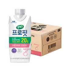 셀렉스 프로핏 웨이프로틴 드링크 복숭아 12팩, 330ml, 12세트