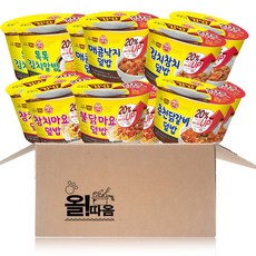 오뚜기컵밥 알밥+김치+낙지+불닭+참치+닭갈비, 1세트, 180g