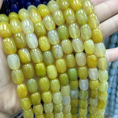 10X14MM 드럼 배럴 모양 천연석 다채로운 마노 루즈 스페이서 참 DIY 팔찌 목걸이 액세서리, 01 10X14MM about 13pcs, 20 12