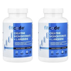 핏코드 크레아틴 모노하이드레이트 앤 엘-아르기닌 fitcode Creatine Monohydrate and L-Arginine 120정