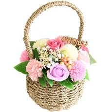 도시정원 카네이션 꽃바구니, 핑크