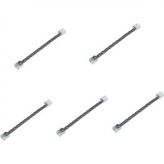 FAVOMOTO 5pcs 드럼 키트 페달 체인 교체용 베이스 드럼 페달용 단일 이중 체인 액세서리 설치 및 음악가용, 17.5x1.5cmx5pcs, Black x 5pcs