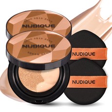 누디크 왕쿠션 순스킨 쉬어 글로우 팩트 본품 25g 연예인 홈쇼핑 쿠션팩트 광채, 2개, 21호