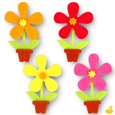 GOS 펠트게시판 펠트환경판 미니 화분꽃 게시판꾸미기