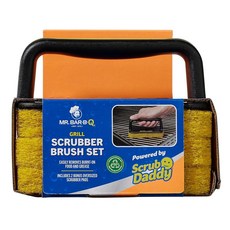 Mr. Bar-B-Q Scrub Daddy 그릴 스크러버 브러시 세트, Mr. Bar-B-Q Scrub Daddy 그릴 스크러