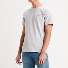 [백화점 정품] 리바이스 남녀공용 클래식 하우스마크 반팔 그레이 티셔츠 56809-0027