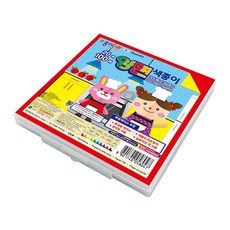 케이스 양면색종이 20색 100매 15x15cm 1개