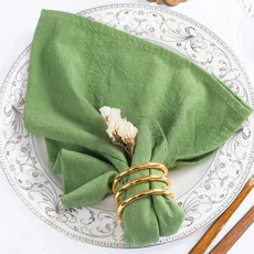 냅킨 세트 4장 크리스마스 테이블 패브릭 30x45cm, 4개, 4pcs green