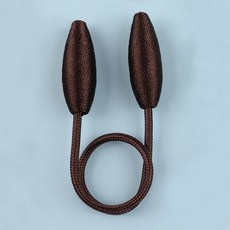 커튼 스트랩 크리에이티브 스트랩 심플 모던 라이트 럭셔리 유럽식 트위스트 음악 스트랩 원터치 핸드메이드, 다크브라운, 옵션1, 1개