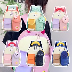 可愛恐龍造型輕巧多隔層幼兒園書包