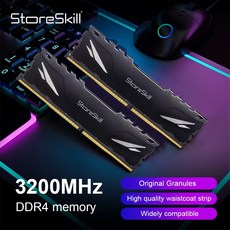 StoreSkill DDR4 DDR3 Udimm 메모리 16GB 8GB 4GB 2133MHZ 2400MHZ 2666MHZ 1333MHZ 1600MHZ 데스크탑 Ram 방열판, 보여진 바와 같이, DDR48GB2666블랙, 1개