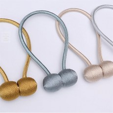 자석 마그네틱 커텐 커튼끈 타이 고정 집게, 상품선택, 라이트 그레이, 1개