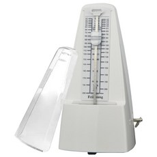 미미샵 수동 메트로놈 박자기 아날로그 태엽 클래식 화이트 SIZE 21CM, 1개