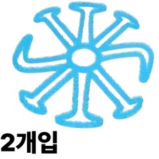 찬움컴퍼니 헬멧 머리눌림 방지 문어발 패드, 블루 2개