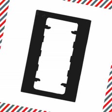 V 슬림 블랙 콘센트 보조대 1개용 1구콘센트보조대 이쁜콘센트 콘센트마개 매립형콘센트