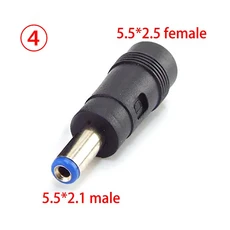 DC 5.5X 2.1mm 암-수 1.35mm 수 잭 플러그 어댑터 커넥터 전원 PC 태블릿, 02 1pcs, 02 1pcs