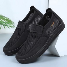 BLTER 남성 메쉬 슬립온 여름 운동화 발편한 경량 통기성 미끄럼방지 스니커즈 메쉬 운동화 망사 단화 남성 런닝화 워킹화 CF16