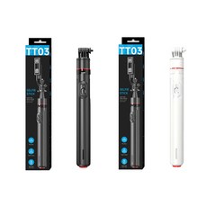 TT03 三腳自拍棒 1760mm 延長 輕巧便攜, 黑色, 1個, 自動開啟自拍桿