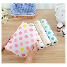 자취방 주방 방수 매트 PVC 선반 서랍 냉장고 롤 매트 패턴 디자인 싱크대 수납, 핑크_(FJ_180)