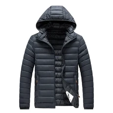 8XL 플러스 사이즈 코튼 패딩 남성 슬림핏 경량 겨울용 재킷: 후드 멀티 컬러 스트라이프 스타일, 06 L, 01 빠른, 12 Dark Grey
