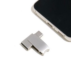 IH726 Coms OTG USB 메모리 64GB 스윙 회전형 / C타입 A타입 듀얼 커넥터 / PC 노트북 스마트폰 태블릿, 1개