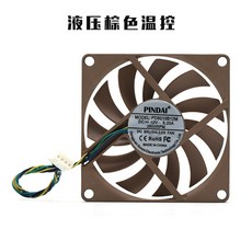 8010 8CM 超薄靜音雙滾珠散熱風扇 支援12V 適用機箱顯卡路由器, 1個, 2800轉主板2P接口（12V）