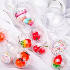 플라스틱 경품행사 공 뽑기 추첨 장식 빈캡슐 작은 미니 투명 반구