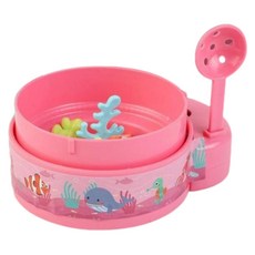 發條撈魚機 扭蛋玩具 迷你撈魚機 兒童撈魚玩具 禮物, 粉, 1個