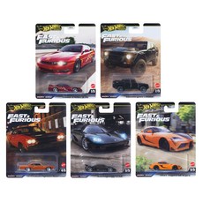 風火輪Hot Wheels玩命關頭系列合金模型車套裝組 經典電影車款收藏 合金材質堅固耐用, Red, 1個