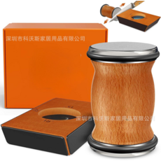 兩角度磁吸滾動磨刀器 實木滾筒磨刀工具, 櫸木款