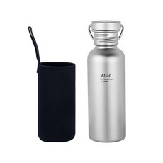 ATiAP 티타늄 물병 스포츠 병 초경량 누출 방지 야외 캠핑 하이킹용 600ml 177941